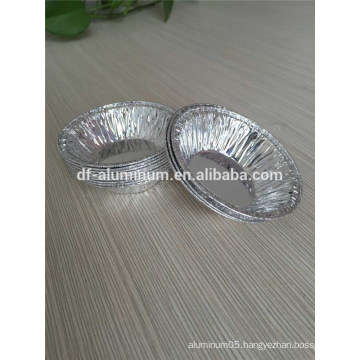 Microwavable egg tart foil round baking cups manufacture